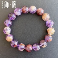 天然紫幽靈鈦水晶手鏈 智慧愛情事業(4尺寸可選)[約15mm]