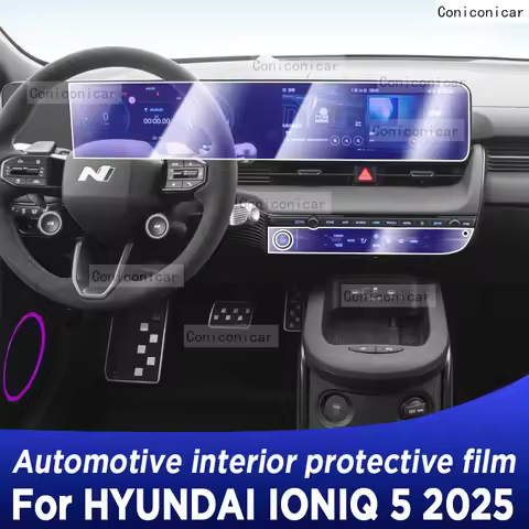 For HYUNDAI IONIQ 5 2025 Panel Dashboard Navigation Automotive Interior Protective Film TPU Anti-Scr