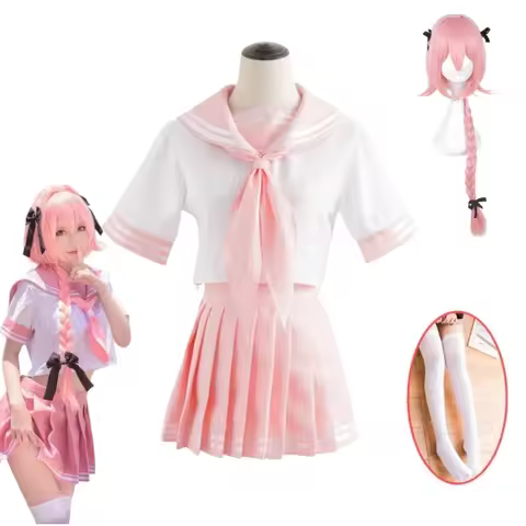 Astolfo Cosplay Anime Fate Apocrypha Astolfo Cosplay Costumes Japanese Student School Sailor Uniform