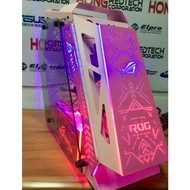 Cyborg Rog Gaming Case w/ Light Panel Pink with 6pcs rgb fan Bnew Gaming Computer Casing
