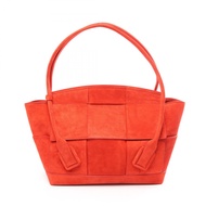 [二手] Bottega BOTTEGA VENETA手提包，Arco Maxi Intrecciato 598244RED麂皮 Maxi Intrecciato Arco Medium