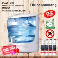 IPRO Gallon Bottle Water Dispenser / Water Purifier EC102 With 4 Korea Halal Water Filter