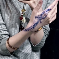 [Tattoo Stickers] Azure Bone Color New Style Finger Painting Pure Desire Style Unique ins Sweet Cool