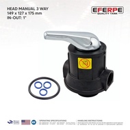 MESIN Head 1" three way 149x127x180 (F56F1) | Engine Head Spare Parts | Replacement Components