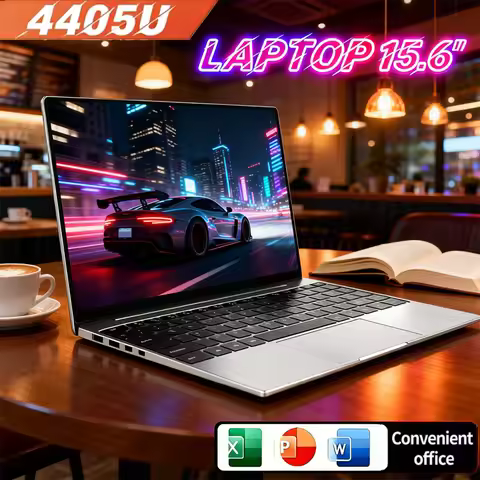 15.6" Sturdy Portable Laptop Windows 11 Intel 4405U 32GB DDR4 2TB SSD Ultrabook Notebook for Home St