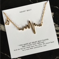 NECKLACE AND BRACELET KOREANWanita WITH MEANING - HEART BEAT
