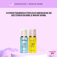 Menokin 30 Seconds Bubble Mask 95ml Hydrate & Brighten Duo