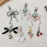 Cream Puff Pink Diamond Bow Ballet Girly Reese Bow Flash Diamond Niche Phonefrench stylePendant