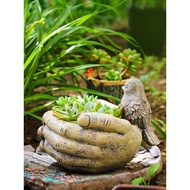 Ins Style American Style Industrial Style Succulent Flowerpot Decoration Bird Food Utensils Garden D