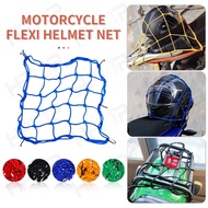 Motorcycle Net Cargo Net Flexi Helmet Net Stretchable Cord Jaring Motor Bag Beg Motorsikal Luggage Strap Tali 30cm