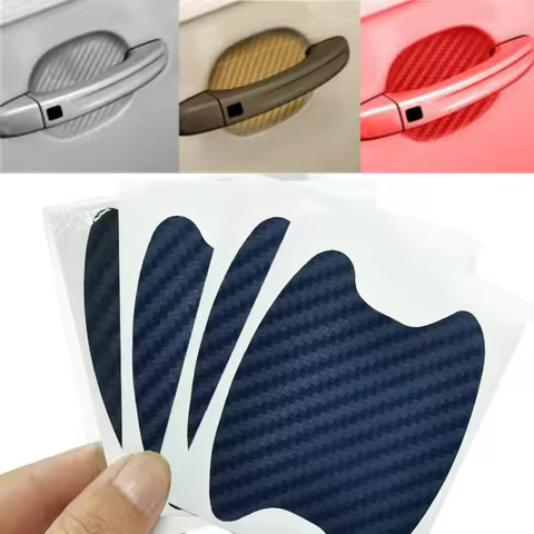 4Pcs Car Door Sticker, Carbon Fiber Scratch-Resistant Cover for Citroen Picasso C1 C2 C3 C4 C4L C5 D
