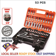 [Pos dari Malaysia] 53 pcs Ratchet Box, Socket Box, Spanner, Wrench, Tools Set