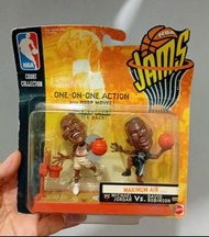 [全新未開封, 包裝舊] 1998年 Mattel NBA Jams Court Collection Michael Jordan & David Robinson MAXIMUM AIR One 