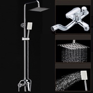 Stainless Steel Rain Shower Faucet Set Hot and Cold Shower Set Rainfall Shower Head