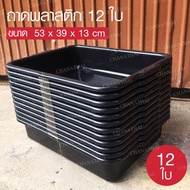 Chanathai Plastic Tray 16 Liters 12 Pieces Size 53 x 39 x 13 cm.