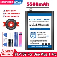 γNew-storeγ 2900mah~5500mah Blp759 Blp761 Blp801 For One Plus 8 / 8 Pro / 8pro / 8t Pro 8tpro Mobile