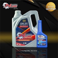 JV Auto Lube Set Engine Oil 5W-30 SP Semi Synthetic 8,000km(4L) + Engine Flush(1bottle/300ml)