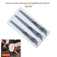 Reciprocating Wood Saw Blade 3pcs 15cm Saber Saw Wood Cutting Blade on Reciprocating Saw S644D
