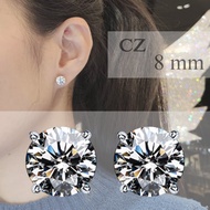 IMAGIE ต่างหูเพชร Cz Hearts&Arrows ต่างหูคริสตัล SWAROVSKI 3-10mm