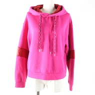 MONCLER 2021 女士純棉長袖衛衣，S 碼，粉紅色，正品，成色極佳，帶有大號 logo 貼片。