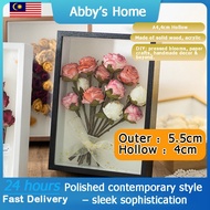 5CM Depth Frame A4 Mas Kahwin DIY Flower Frame Hollow Photo Frame 3D Frame Bingkai Foto DIY Gambar H