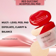Medicube RED SUCCINIC ACID PEELING PAD | AHA BHA Exfoliator with Niacinamide & Panthenol, Non-Comedo
