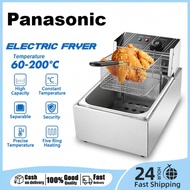 Multi-functional Deep Fryer Electric Pan With Strainer Stainless Steel Electric Double Deep Fryer