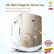SG 15L/20L Mini Fridge Portable Refrigerator Car Freezer Cooler Warmer Compact Refrigerators Outdoor
