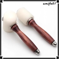 [Umifa] Leather Carving Hammer Nylon Head Wood Handle Multi Functional Mallet for Handmade Leather T