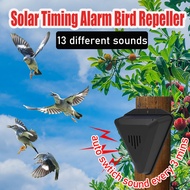 Solar Timing Bird Repeller Dog Barking Sound Warning Sound Alarm for Villas Farmland Orchards Outdoo