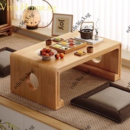 Solid Wood Tatami Tea Table Bay Window Table Kang Table Balcony Small Table Simple Tatami Tea Table 