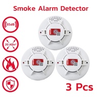 Smoke Alarm Detector เครื่องตรวจจับควัน fire alarm ตรวจจับควันไฟ Alarm Home Security ไฟใช้แบตเตอรี่แ
