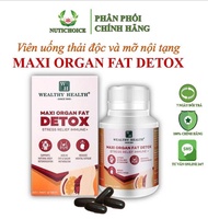 Viên uống thảo dược thải độc giảm mỡ nội tạng Wealthy Health Maxi Organ Fat Detox nhập khẩu Úc giúp