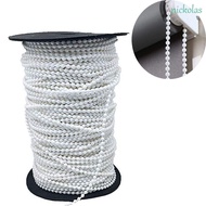 NICKOLAS 10 Meters Curtain Bead Rope Vertical Blind Chain Blind Beaded Chain White Roller Blind Plastic Roman Curtain Accessories With Connectors Chain Pull Cord