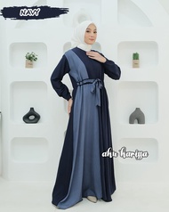 DRESS AFRIN DAN AIRA KATUN POLO LINEN TERBARU WANITA MUSLIMAH/OOTD HIJABERS BY AKU KARISSA