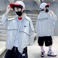 Boys' Sunscreen Clothes Summer New Middle and Big Children's UV Protection Children's Coat Sunscreen