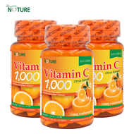วิตามินซี x 3 ขวด สารสกัดจากซิตรัส 1000 มก. เดอะ เนเจอร์ สารสำคัญ แอสคอร์บิก แอซิด 60 มก. Vitamin C Citrus Extract 1000 mg. THE NATURE