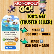 🎲FAST READYSTOCK Monopoly Go Dice Top Up Invites Friends Method