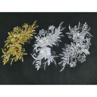 LACE BAJU / BUNGA PATCH 3D BAJU / BUNGA SULAM/ BUNGA TIMBUL /