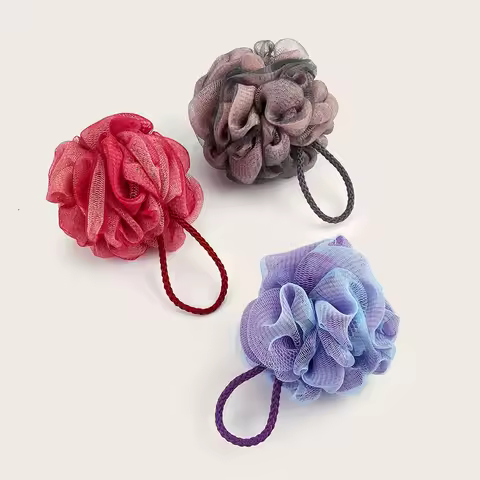 Shower Mesh Sponge Bath Puffs Bubble Ball Exfoliating Bath Sponge Body Scrubber Soft Cleanser Skin S