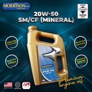 MORRISON USA FUEL SAVER 20W-50 MINERAL ENGINE OIL
