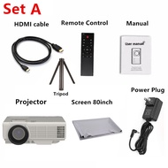 Projector 4K WiFi projector โปรเจคเตอร์ Android iOS HDMI Bluetooth เชื่อมต่อมือถือ Android 9.0 mini 