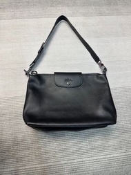 Longchamp Xtra 32 Black 腋下包 單肩包 黑色