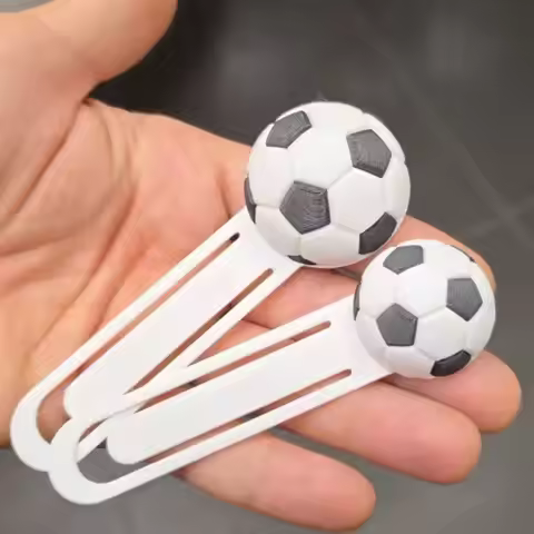 Stylish Design 3D Football Bookmarks High-Value 3D Printed 3D Printed Soccer Field Bookmark Lightwei