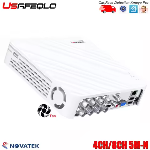 6 IN 1 Max IP 5MP 16CH NVR 4CH 8CH AHD DVR Surveillance Video Recorder Mini CCTV Hybrid DVR Recorder