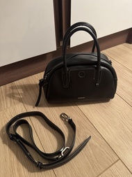Songmont black mini leather bag