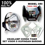 REFLEKTOR LAMPU DEPAN HEADLAMP HONDA TIGER TIREV TIGER REVO SET VISOR 2MM 3MM DAN KUPINGAN BARONG SI