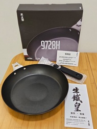 天上野28cm生鐵皇平底煎鑊(可拆式手柄)