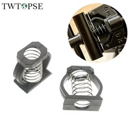 TWTOPSE Hinge Clamps Spring For Brompton Folding Bike Limit Stop Easy Free Twist