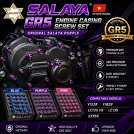 SALAYA GR5 Engine Casing Screw Purple Original Y15ZR Y16ZR LC135 V8 EX150 CNC Bolt Set